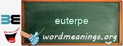 WordMeaning blackboard for euterpe